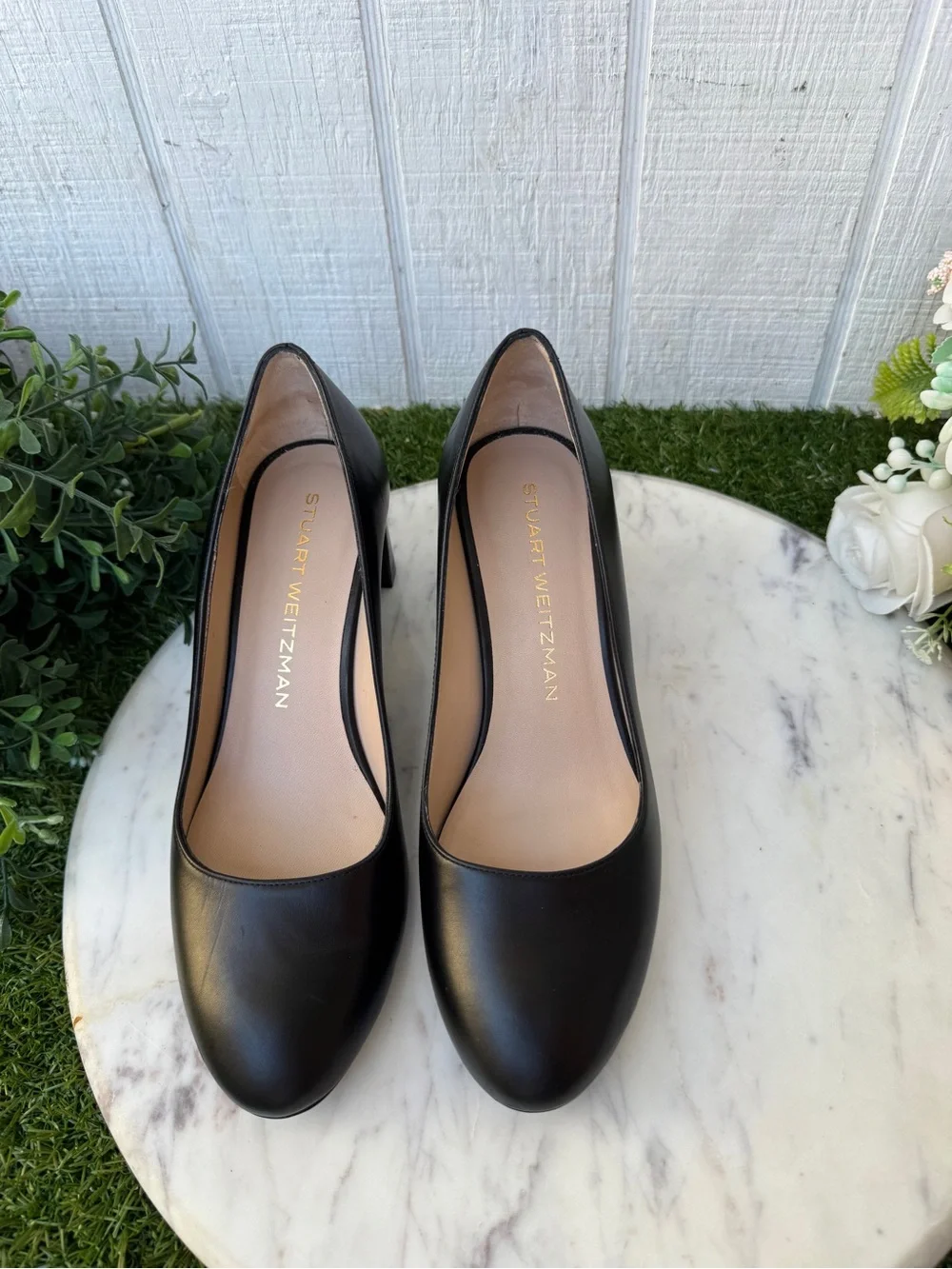 STUART WEITZMAN 75 Pump 3” women  $475 NEW size 6 Color: Black Soft Nappa